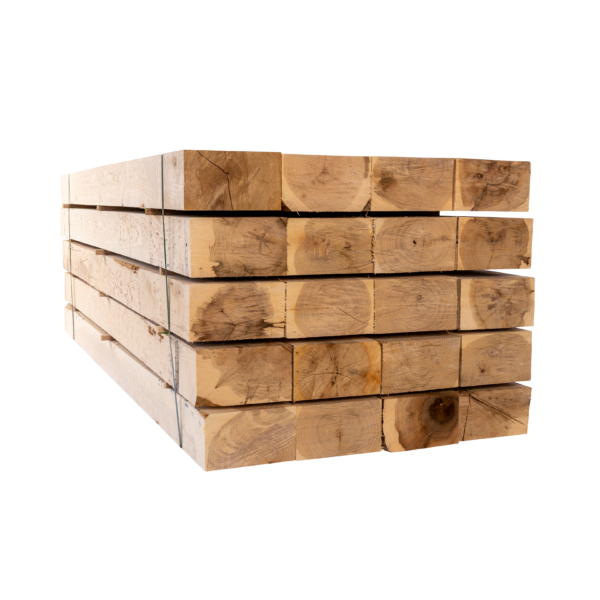 30 X Traverses chemin de fer en bois – Chêne – 2600 x 250 x 150 mm